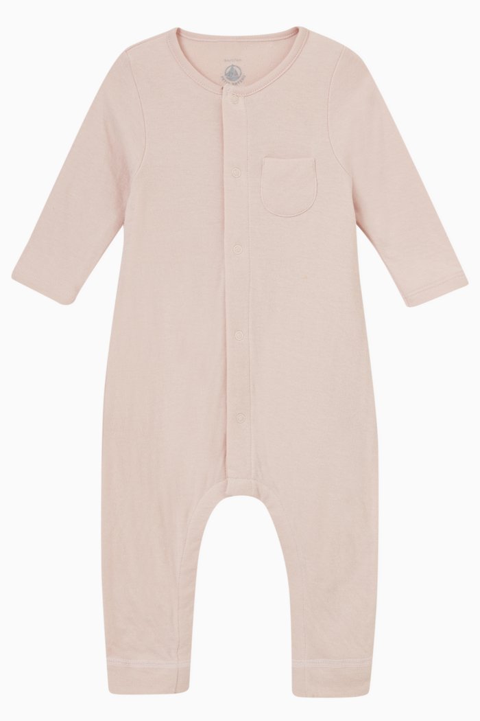 

Plain Romper in Organic Cotton, Pink