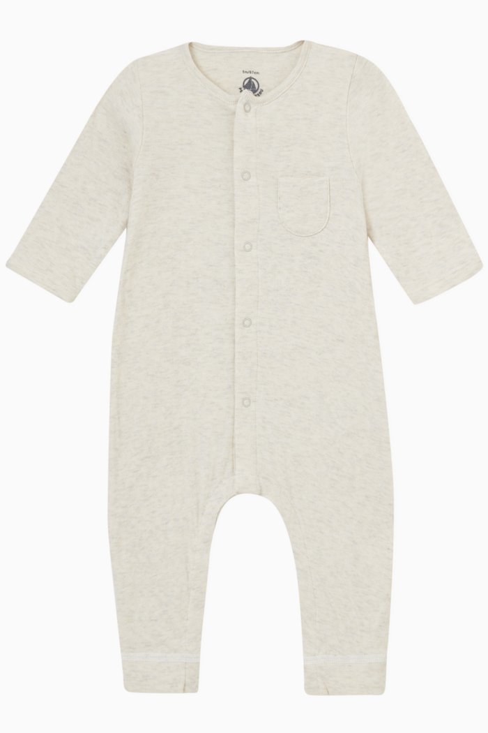 

Plain Romper in Organic Cotton, Neutral