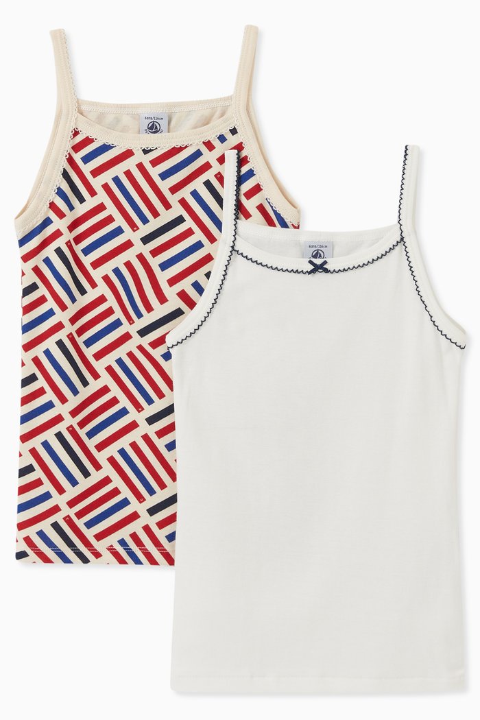 

Vests in Cotton, Set of 2, Multicolour