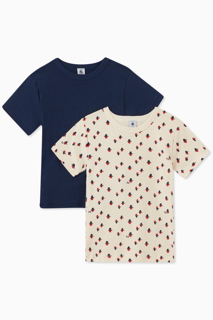 

T-shirts in Cotton, Set of 2, Multicolour