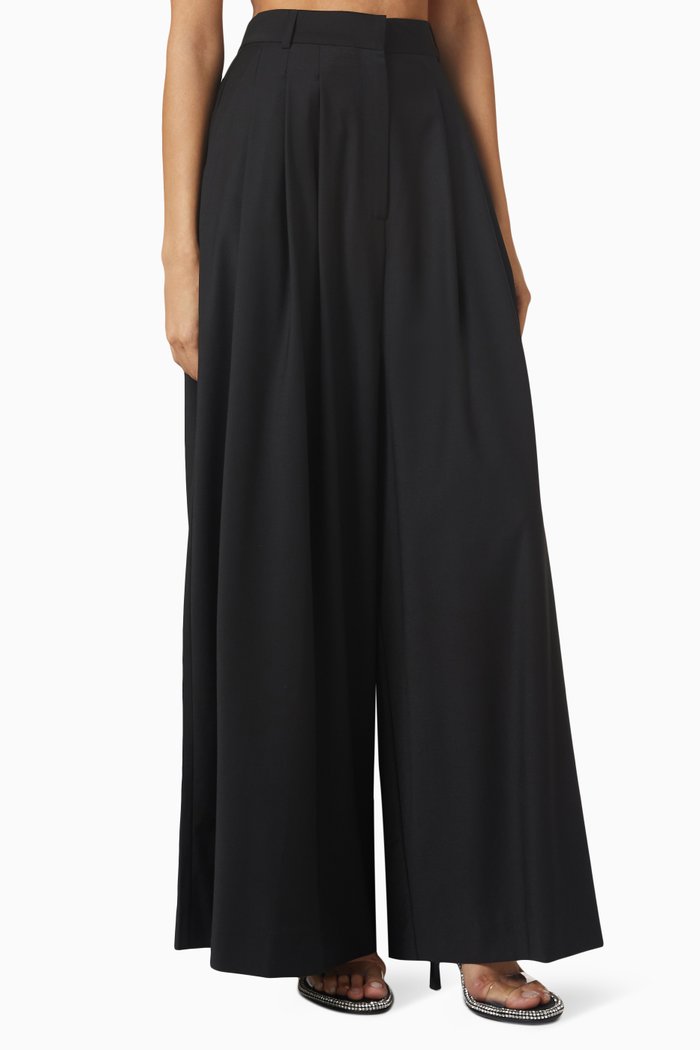 

Wide-leg Pants, Black