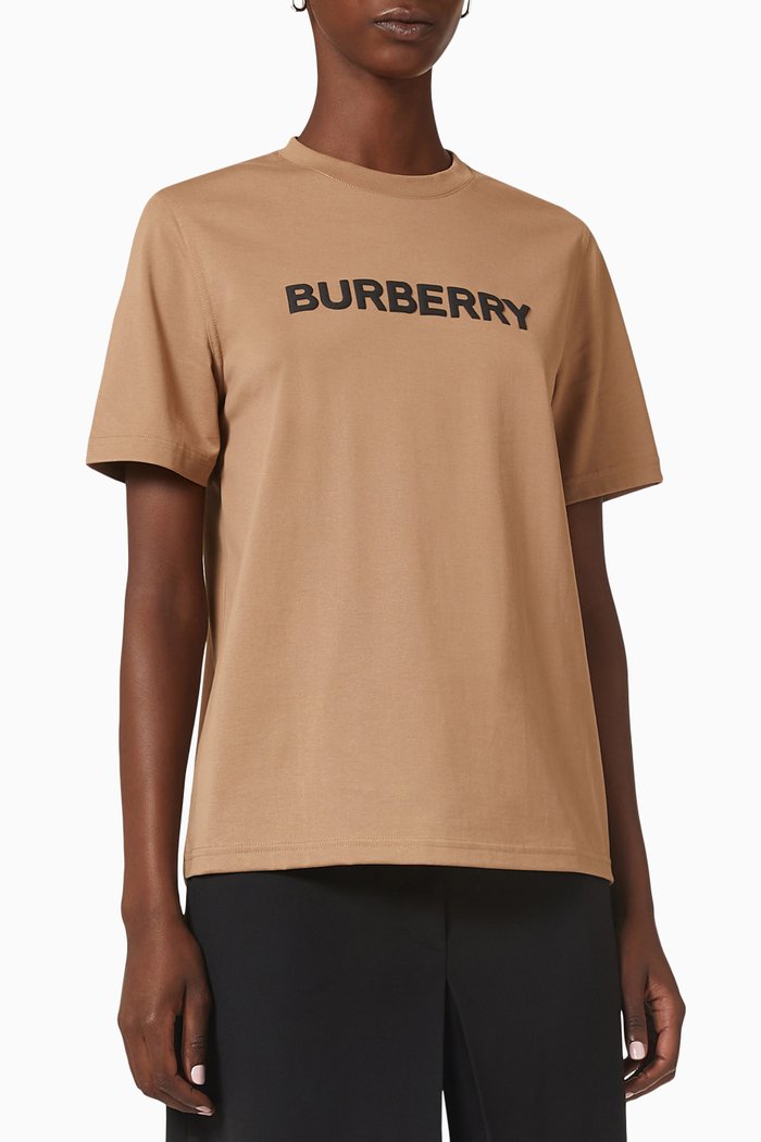 

Logo-print T-shirt in Cotton, Brown
