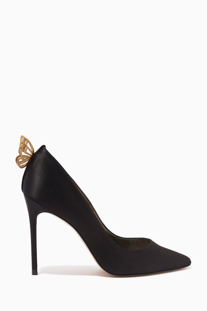 

Mariposa 100 Pumps in Satin, Black