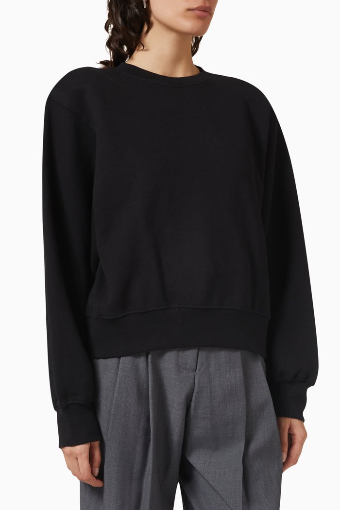 

Vanessa Sweatshirt in Terry Fleece, Black