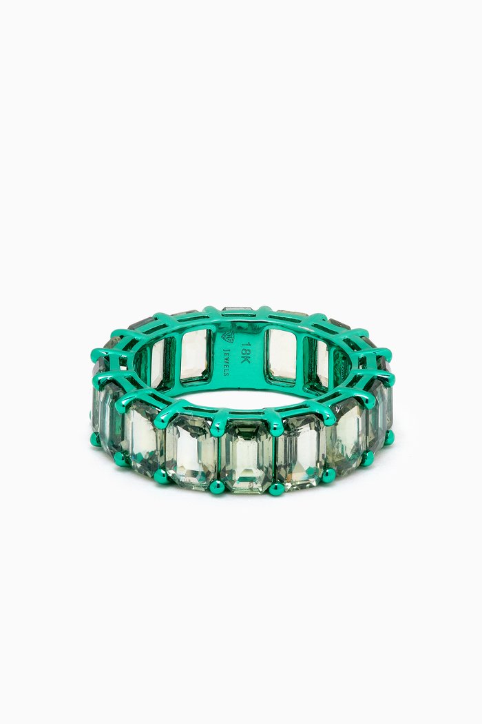 

Sapphire Ring in 18kt Gold, Green