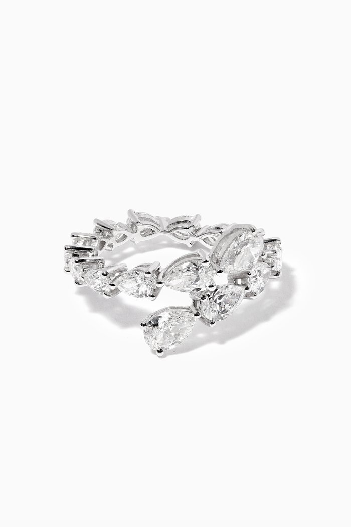 

Diamond Ring in 18kt White Gold, Silver