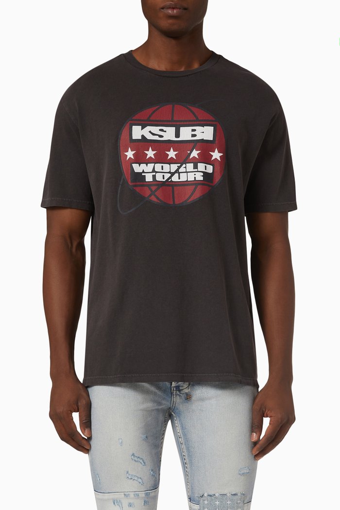 

Tour Biggie T-shirt in Cotton Jersey, Black