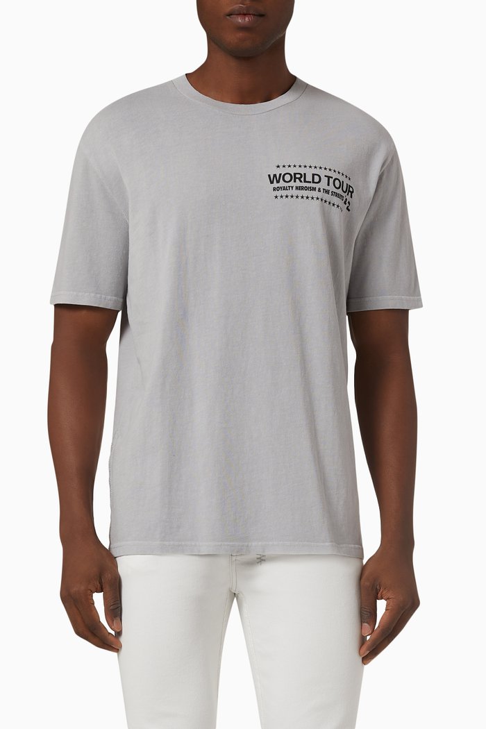 

Paste Up Biggie T-shirt in Cotton, Grey