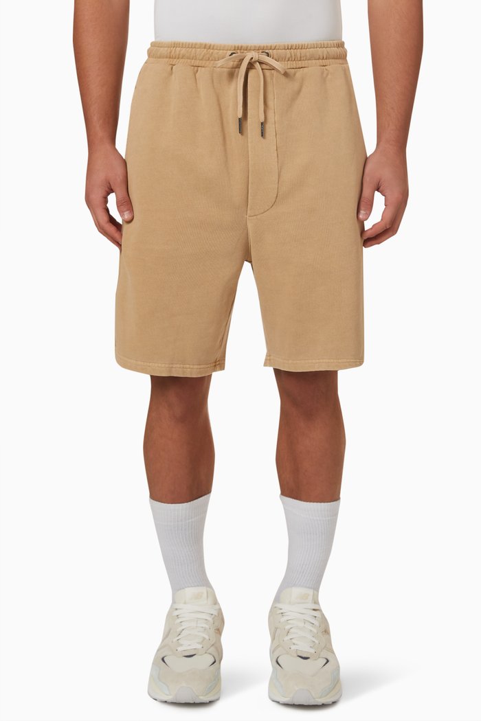 

4x4 Mid-rise Sweatshorts in Cotton Terry, Neutral