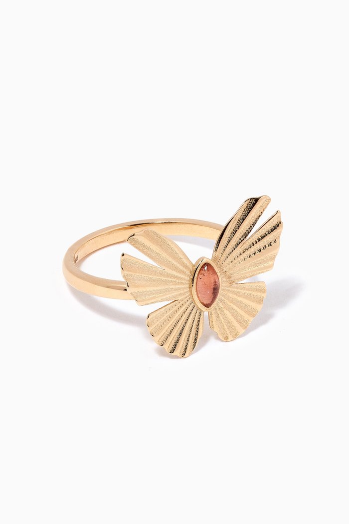 

Farfasha Sunkiss Pink Tourmaline Ring in 18kt Yellow Gold