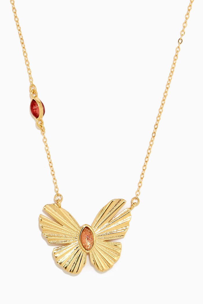

Farfasha Sunkiss Pink Tourmaline Necklace in 18kt Yellow Gold
