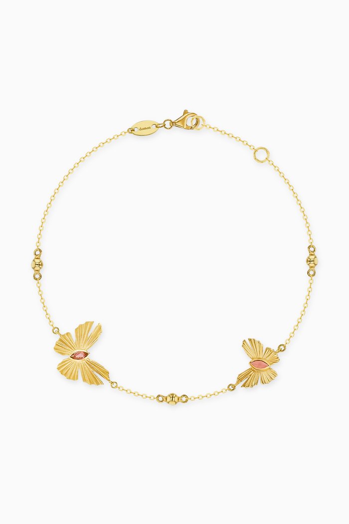 

Farfasha Sunkiss Pink Tourmaline Bracelet in 18kt Yellow Gold