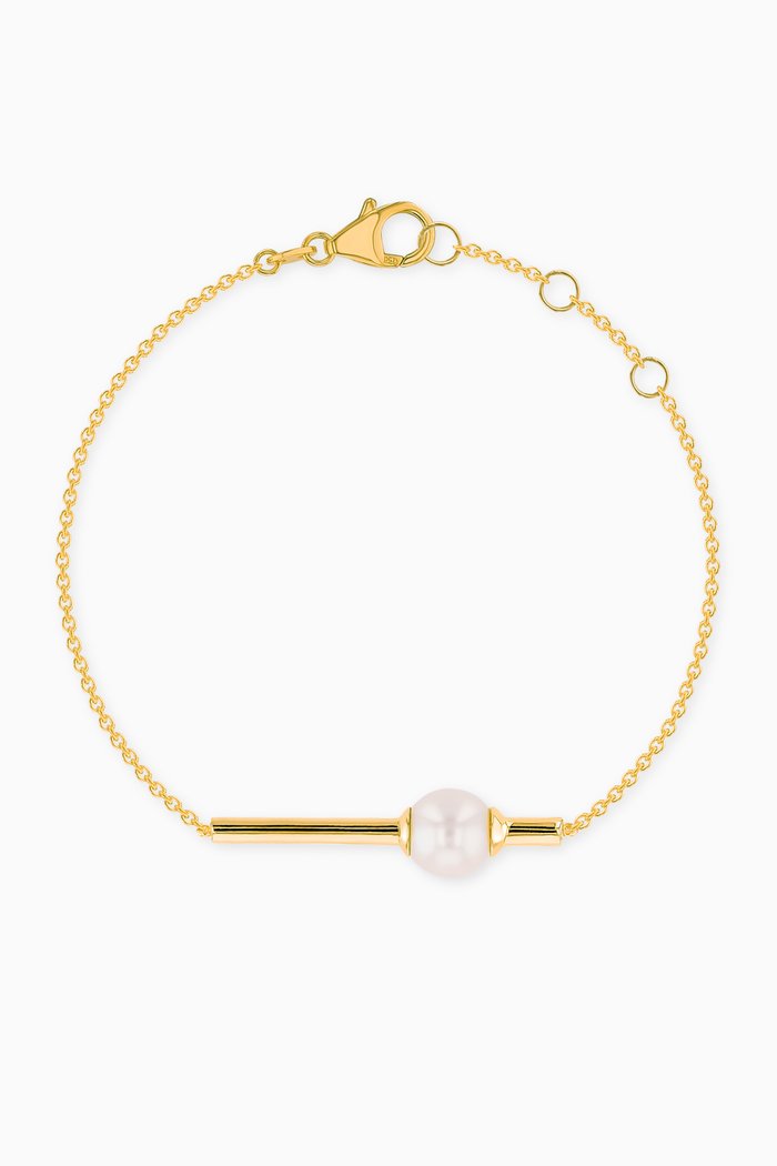 

Kiku Glow Pearl Bar Bracelet in 18kt Yellow Gold