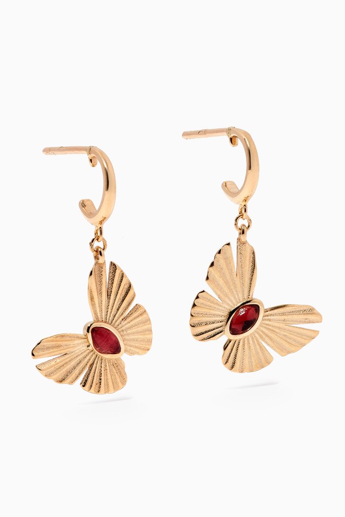 

Farfasha Sunkiss Pink Tourmaline Earrings in 18kt Yellow Gold