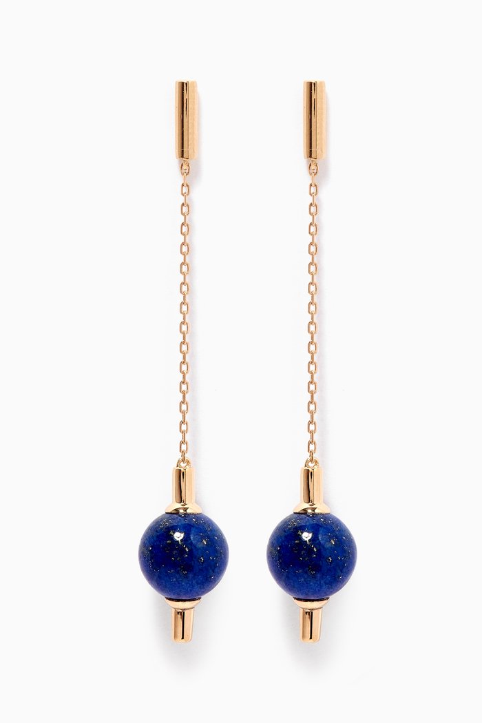 

Kiku Glow Lapis Lazuli Drop Earrings in 18kt Yellow Gold