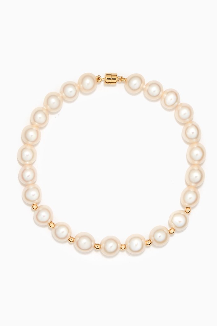 

Kiku Freshwater Pearl Bracelet in 18kt Yellow Gold