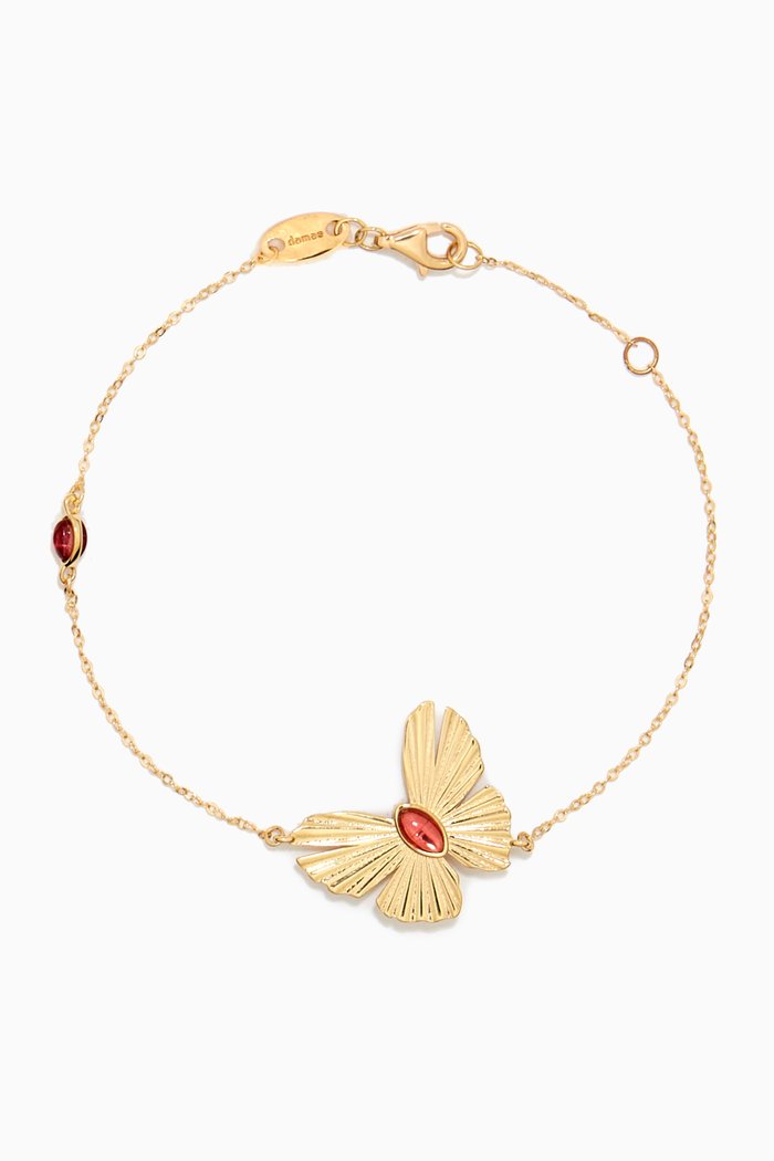 Farfasha Sunkiss Pink Tourmaline Bracelet in 18kt Yellow Gold