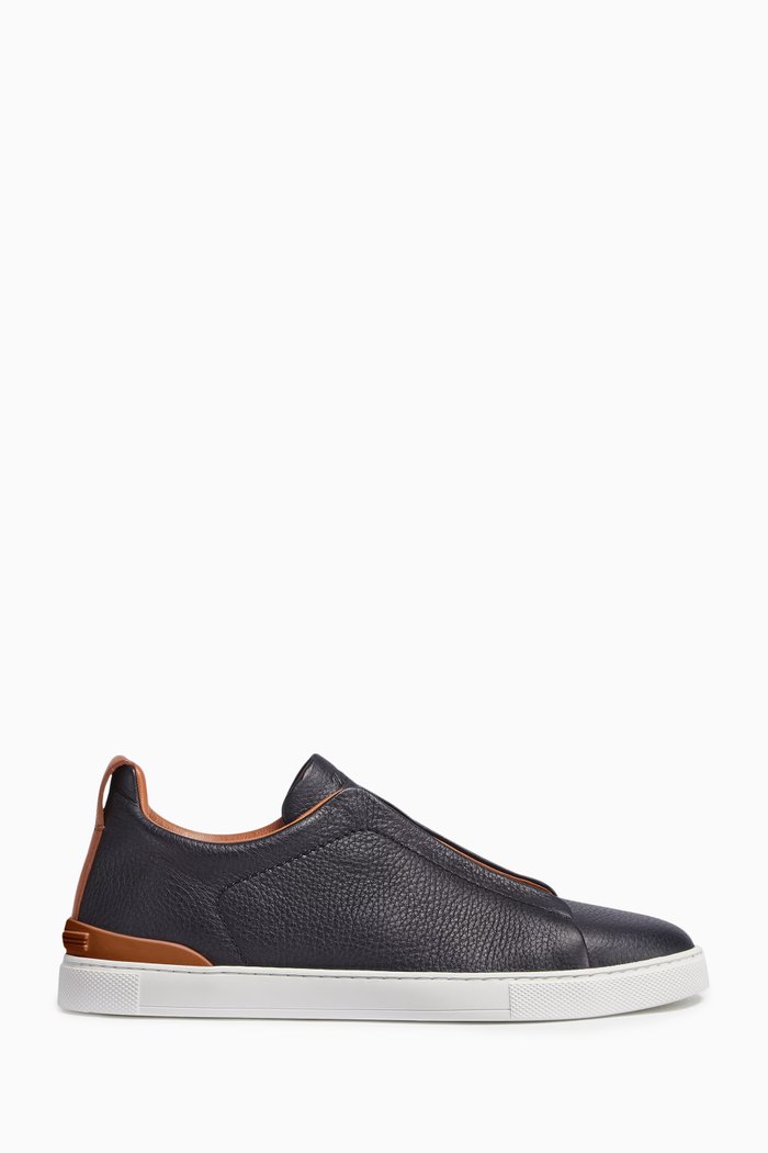 

Triple Stitch™ Low-top Sneakers in Deerskin, Black