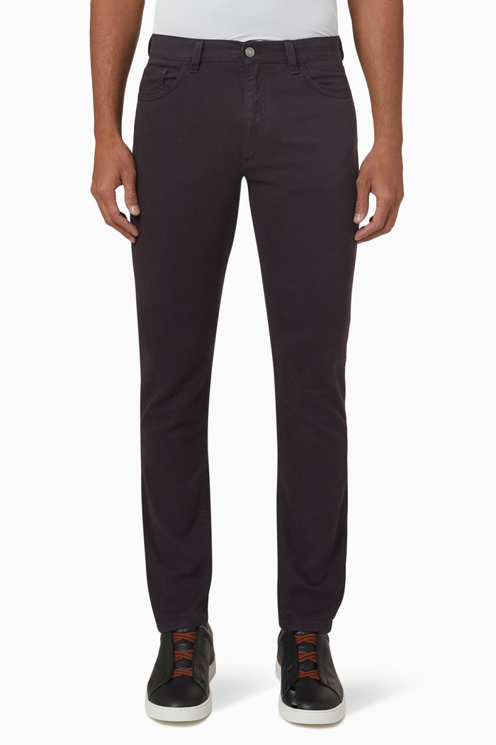 Slim Fit Jeans in Stretch Cotton-denim, Pink
