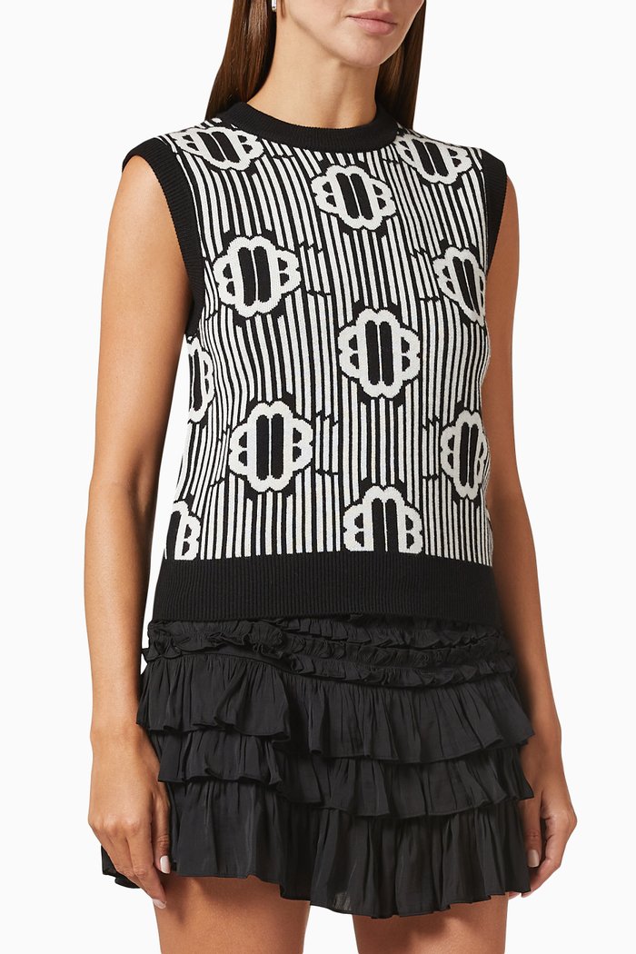 

Magnolia Sweater in Viscose Rib-knit, Black