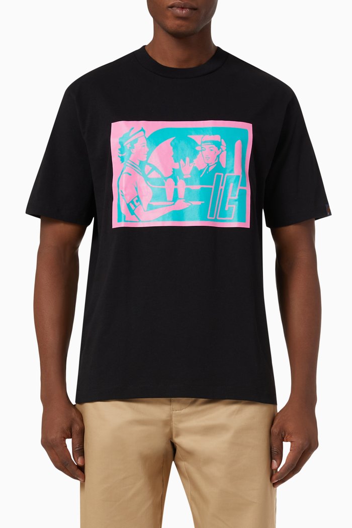 

Drive Through T-shirt in Cotton, Black