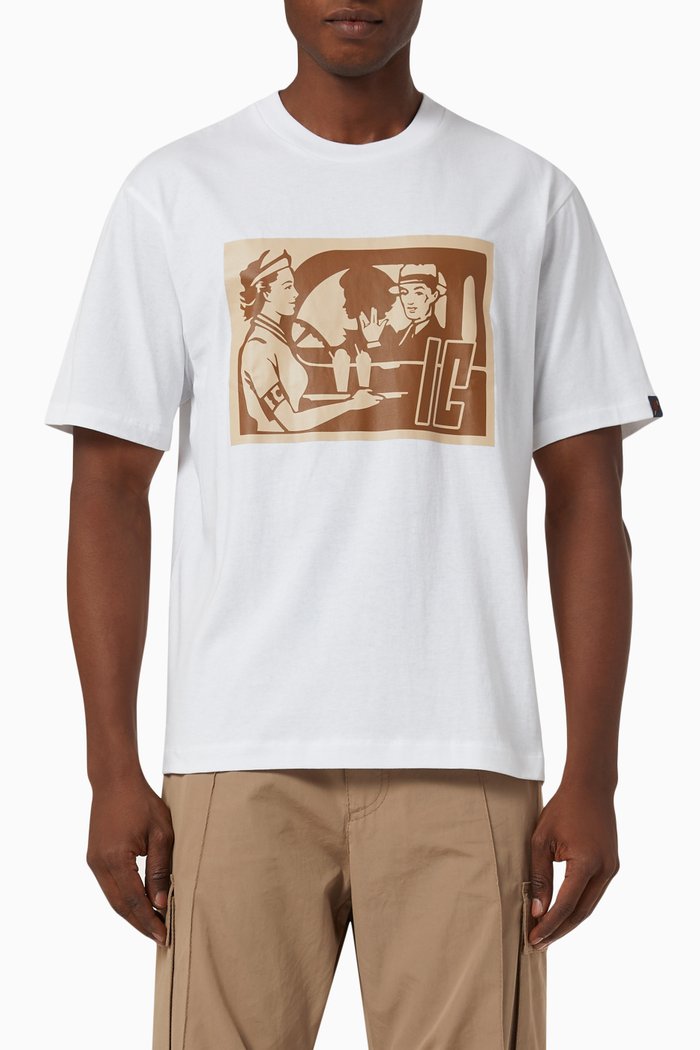 

Drive Through T-shirt in Cotton, White