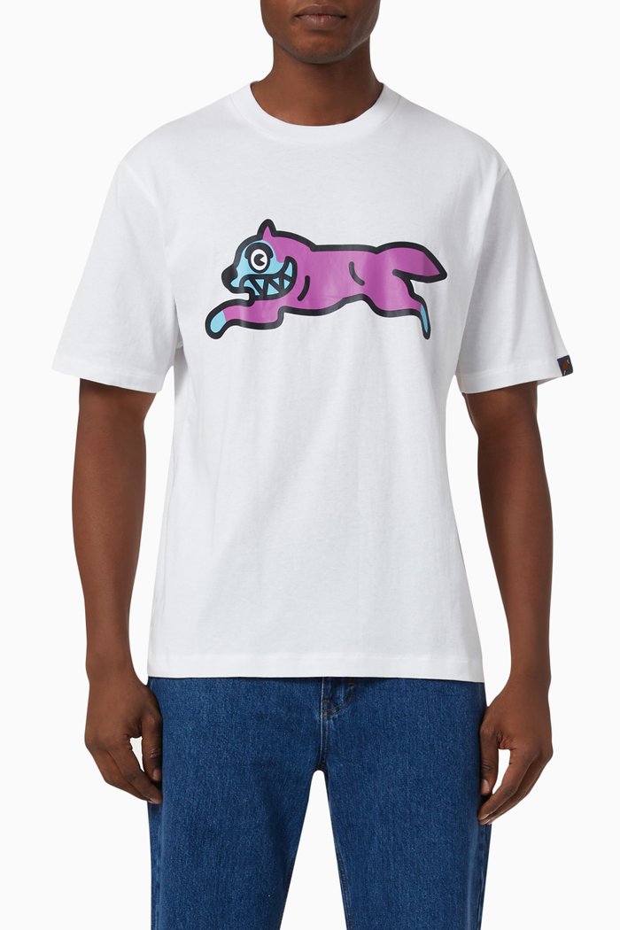 

Running Dog T-shirt in Cotton Jersey, White