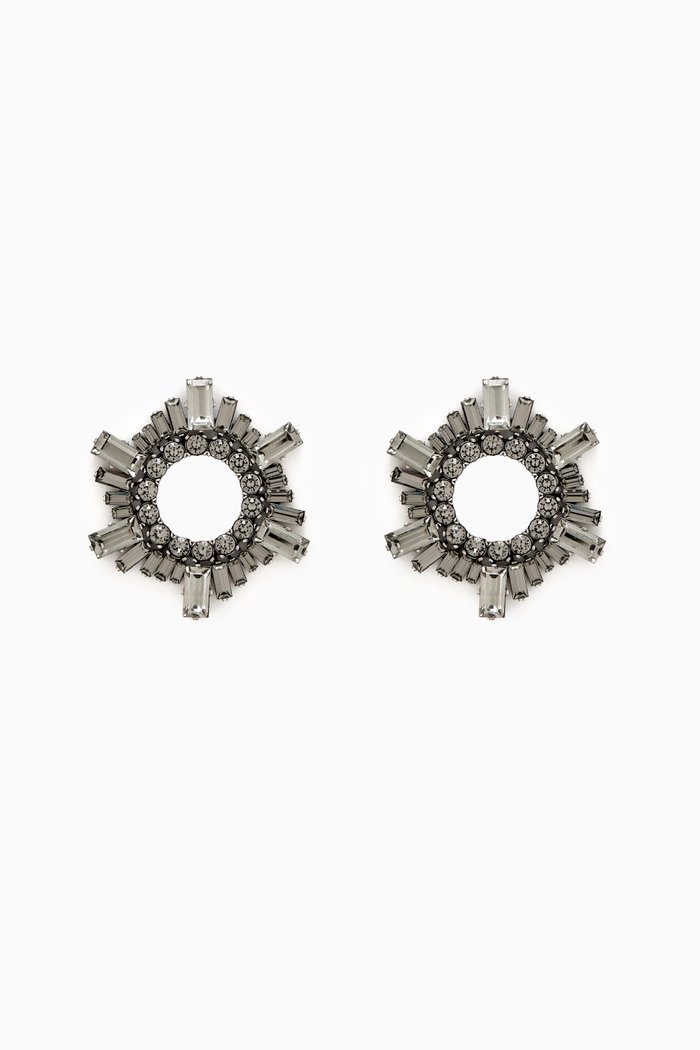 

Mini Begum Crystal-embellished Earrings, Black