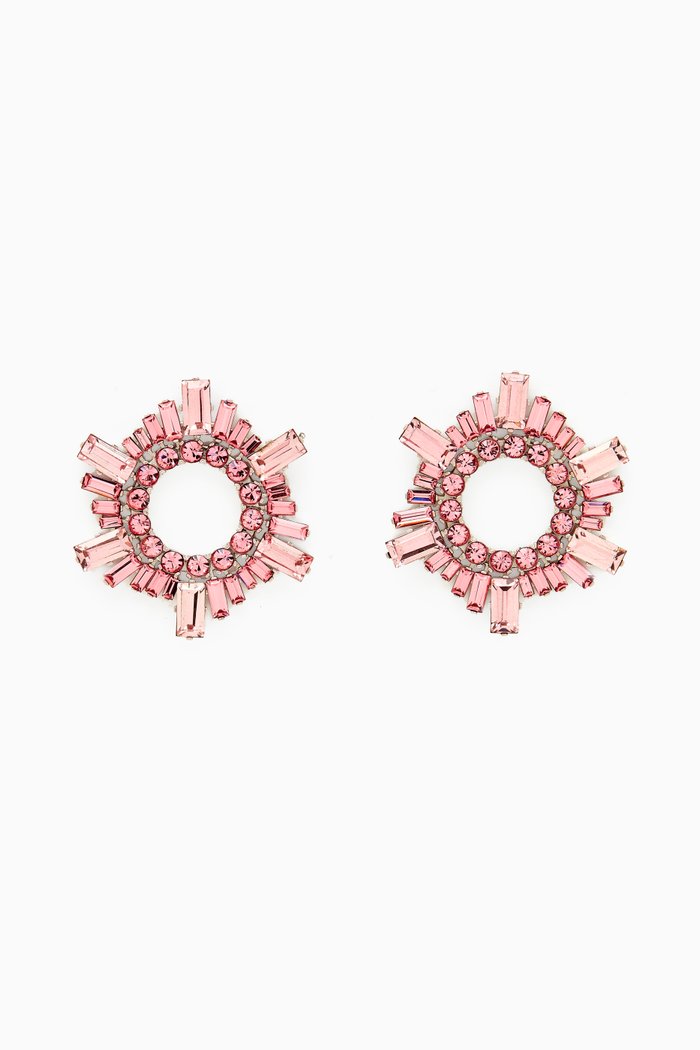 

Mini Begum Crystal-embellished Earrings, Pink