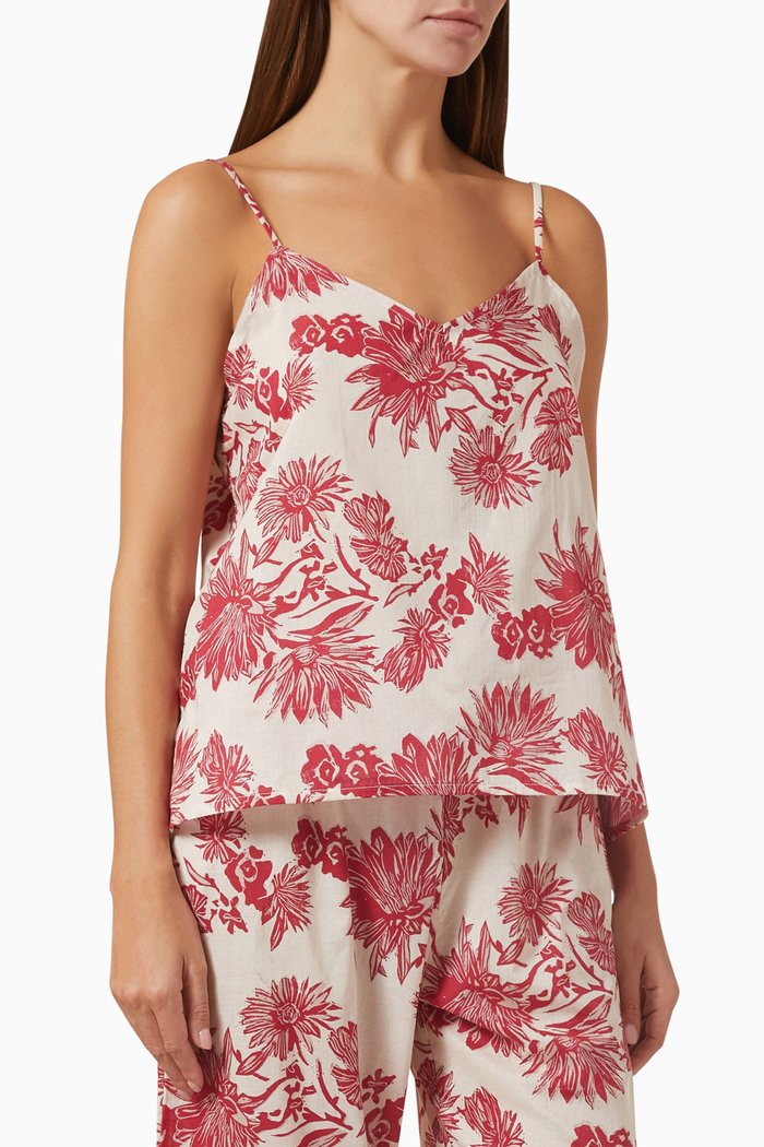 

Cami Top in Organic Cotton, Pink