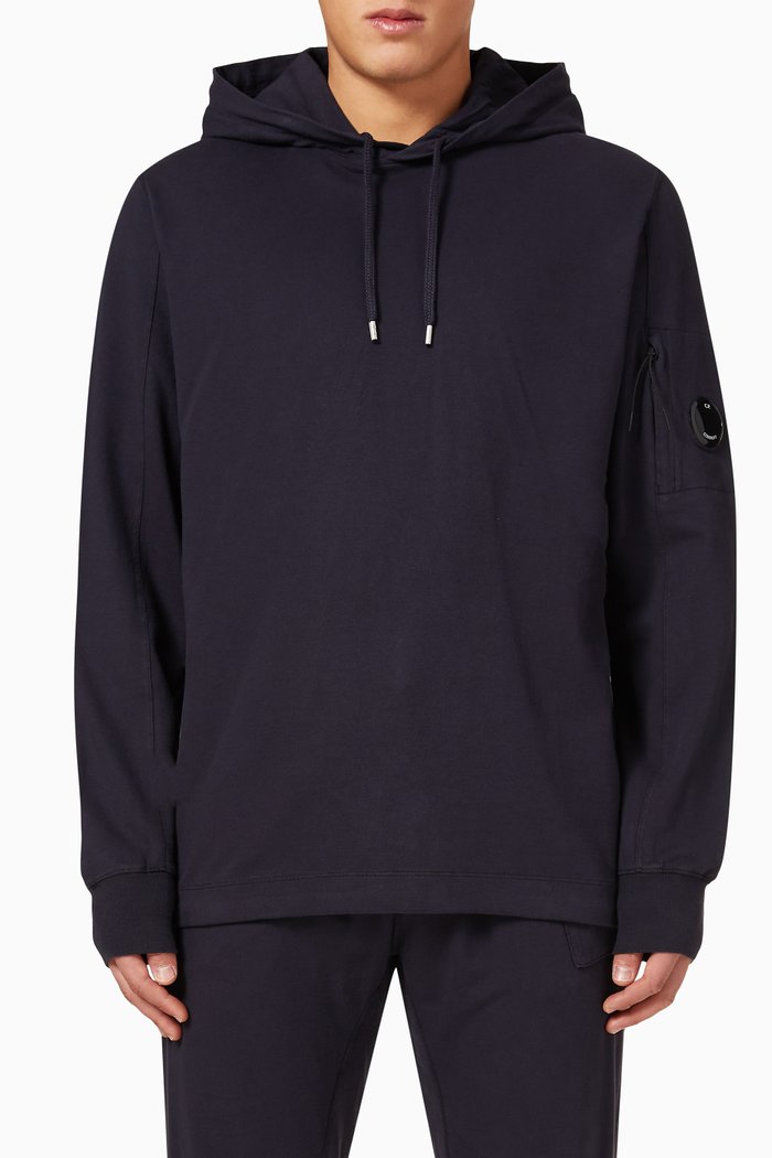 

Hoodie in Fleece, Blue