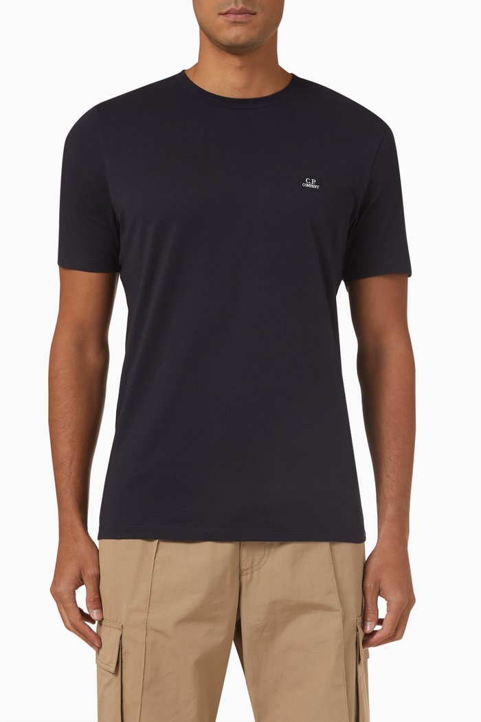 

Small Logo T-shirt in 30/1 Cotton Jersey, Blue