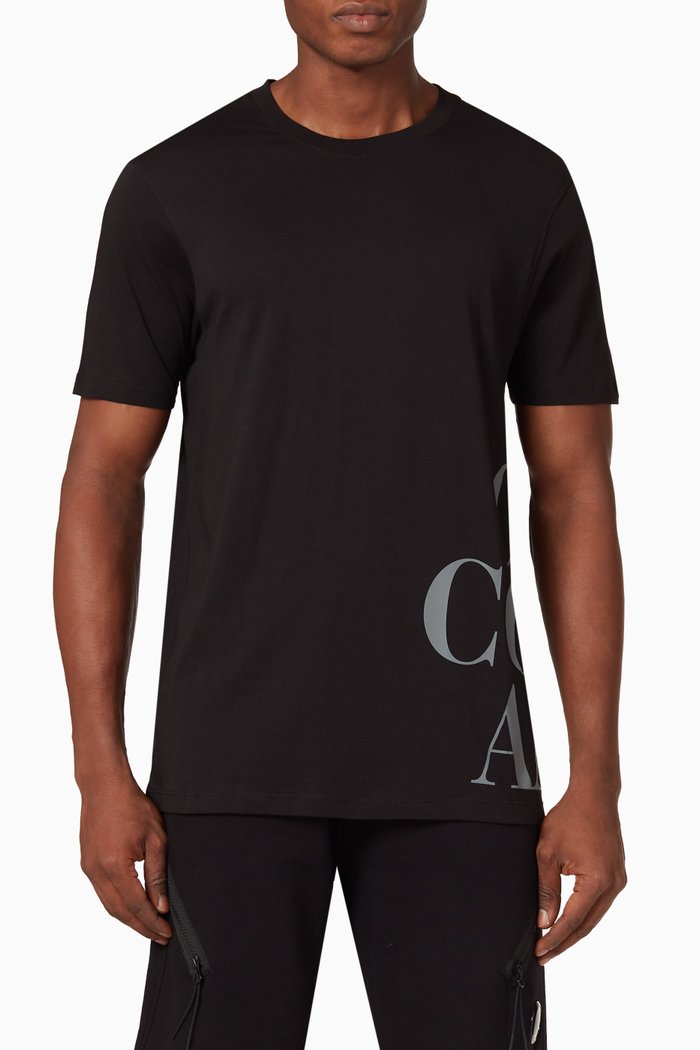 

Graphic Logo T-shirt in Cotton Jersey, Black