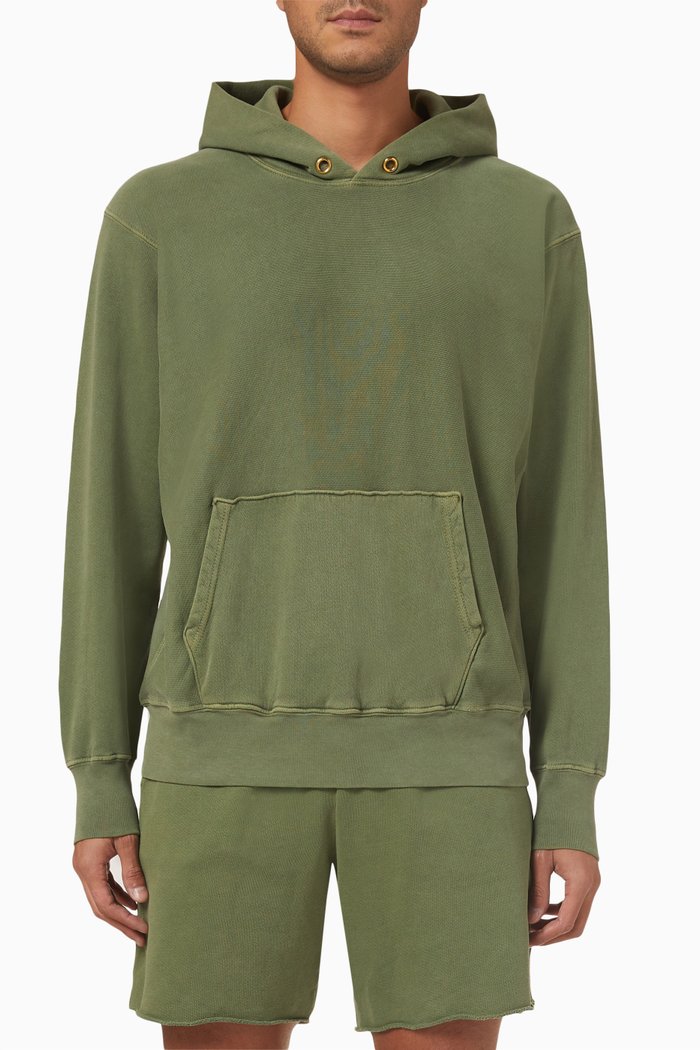 

Hoodie in Heavyweight Fleece, Green