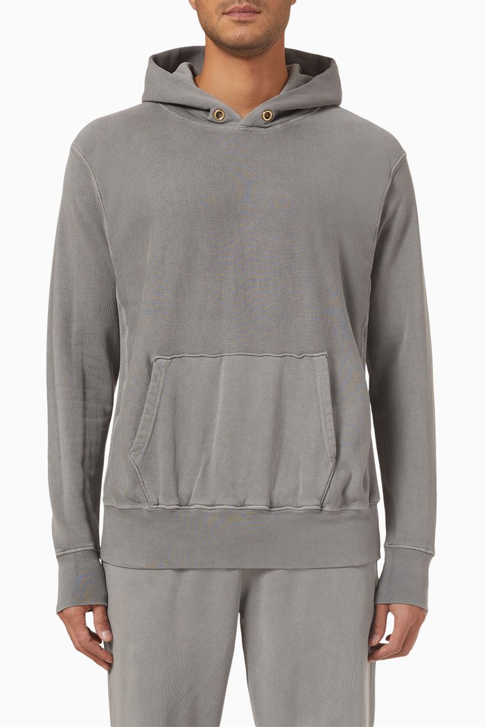 

Hoodie in Fleece, Brown
