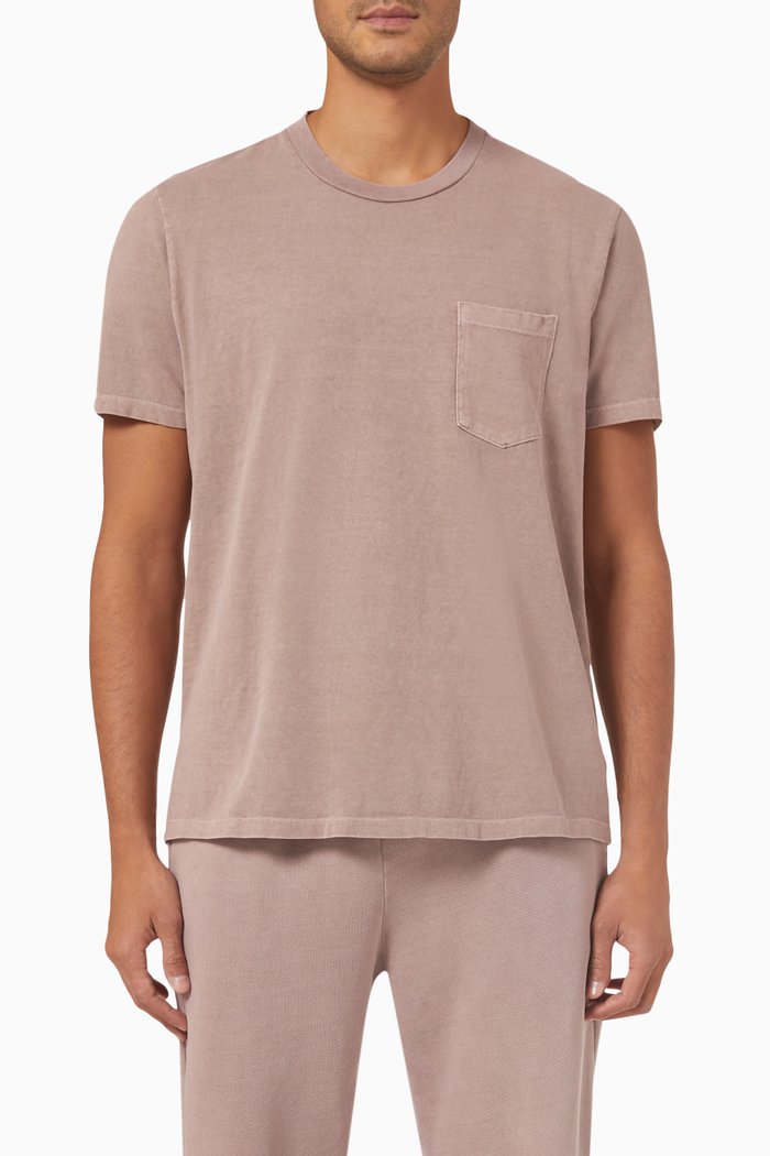 

Pocket T-shirt in Cotton, Purple
