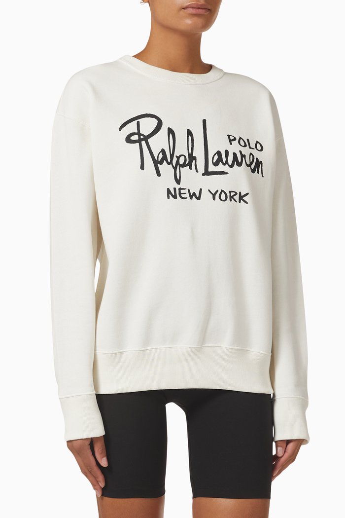 

Logo Printed Sweatshirt in Cotton-blend, Neutral