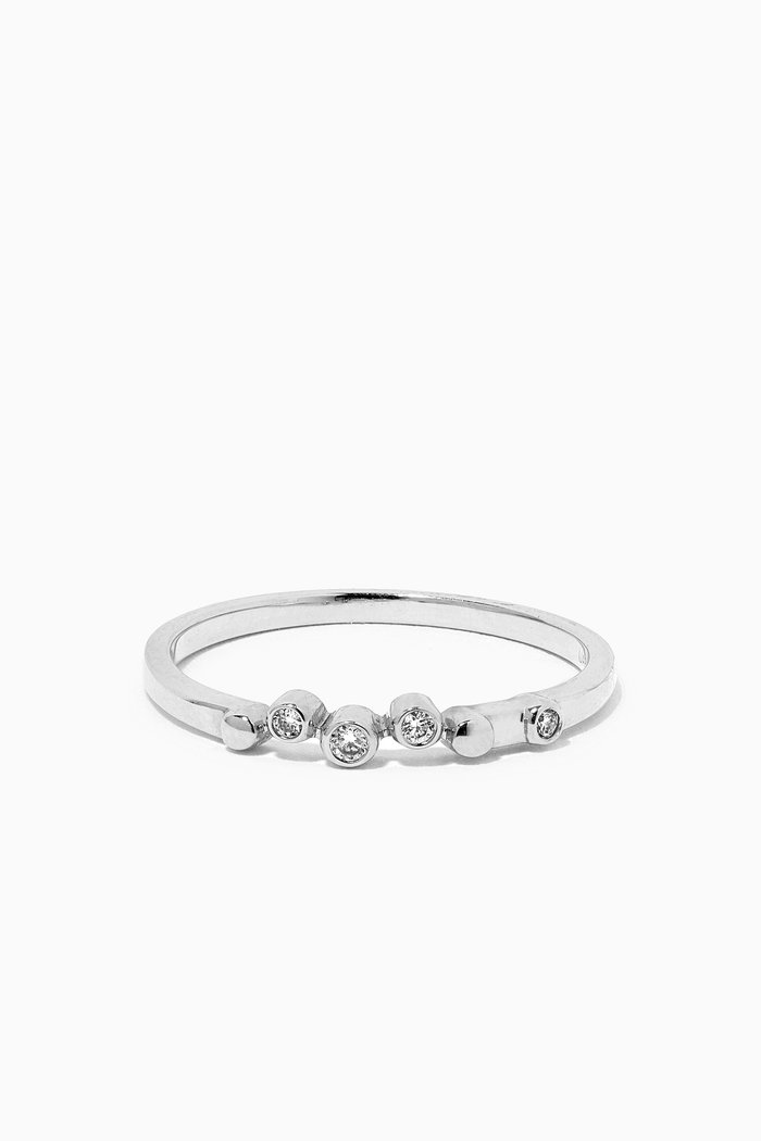 

Stackable Diamond Ring in 18kt White Gold