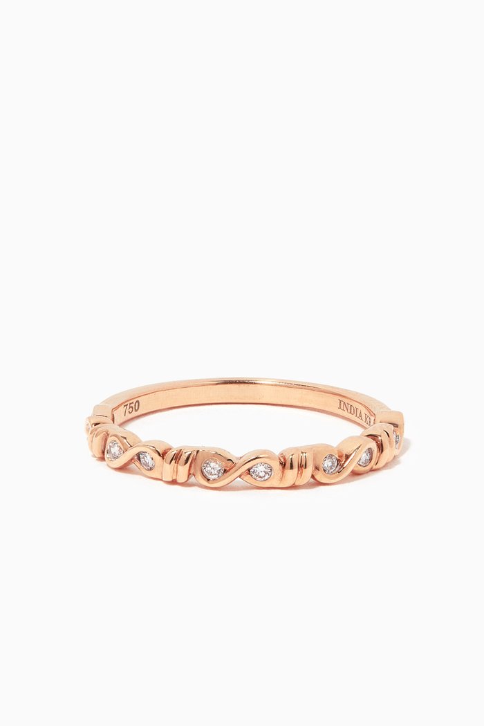 

Stackable Diamond Ring in 18kt Yellow Gold, Rose gold