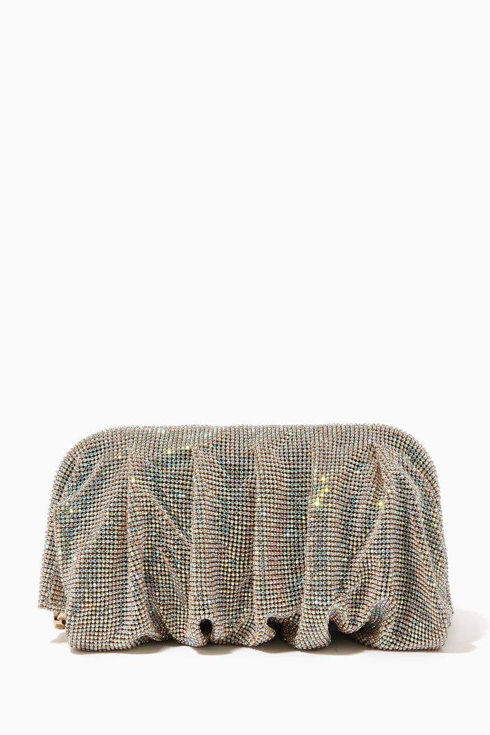 

Venus La Grande Clutch in Crystal Mesh Rhinestones, Gold