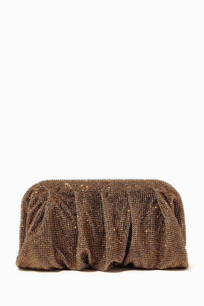 

Venus La Grande Clutch in Crystal Mesh Rhinestones, Gold