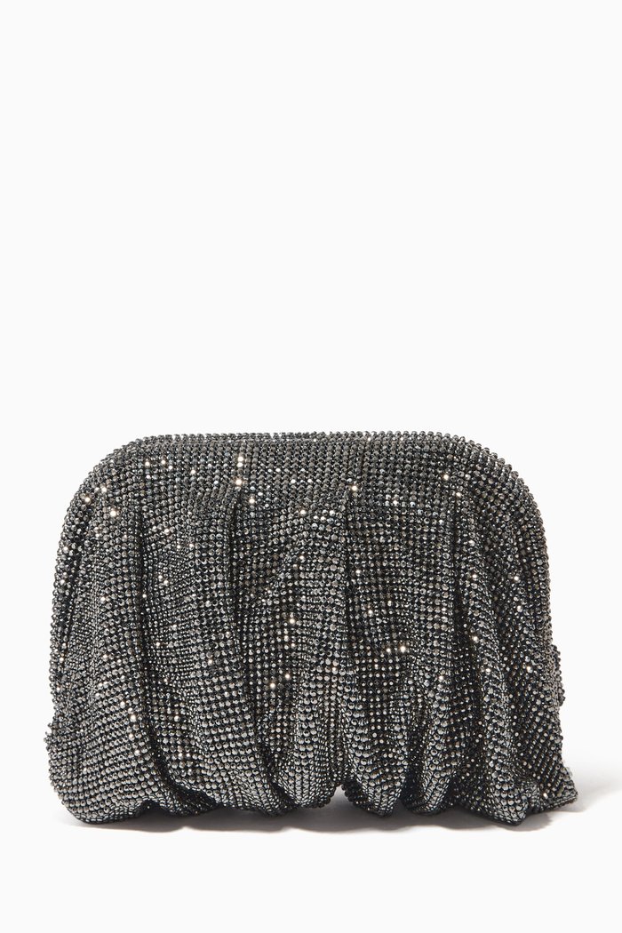 

Venus La Petite Clutch in Crystal Mesh Rhinestones, Grey