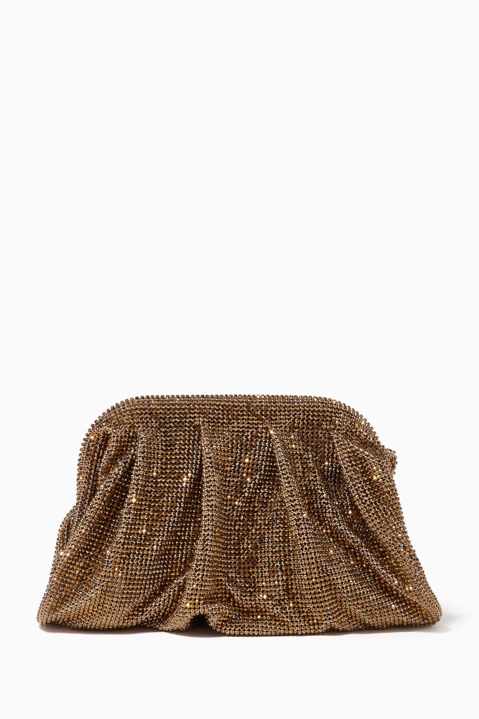 

Venus La Petite Clutch in Crystal Mesh Rhinestones, Gold