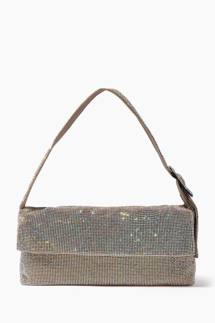 

Vitty La Grande Shoulder Bag in Crystal Mesh, Gold