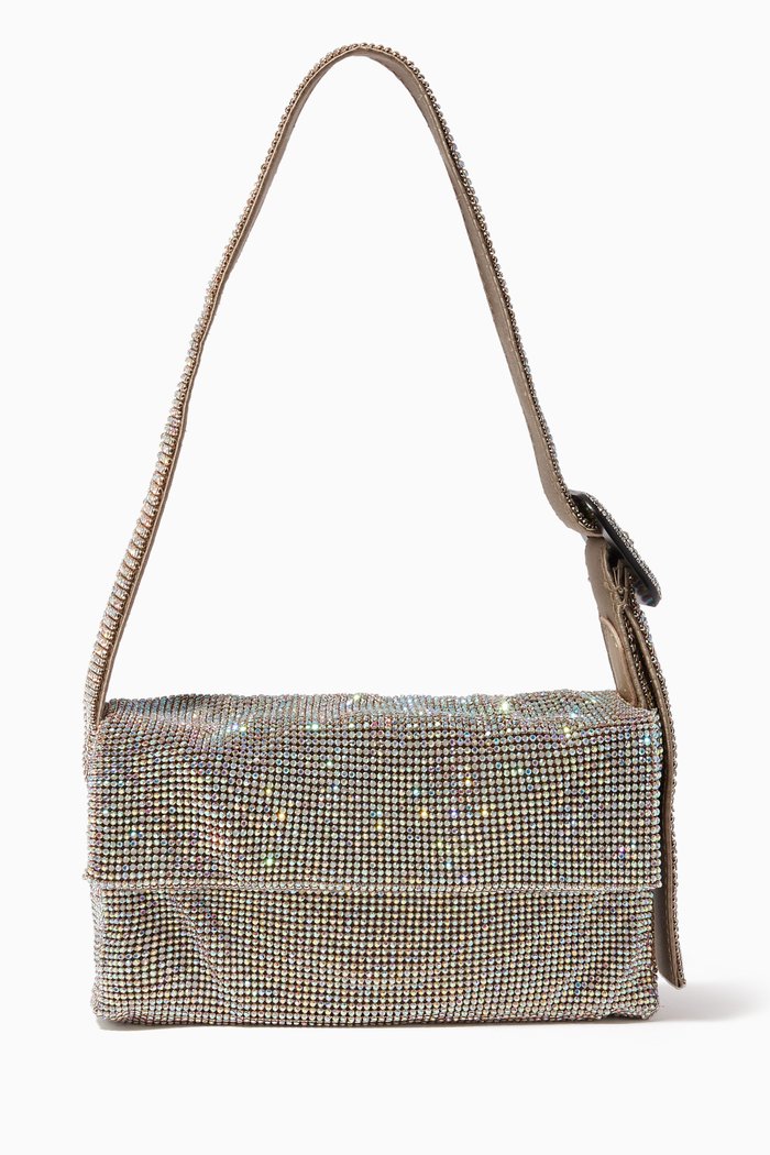 

Vitty La Mignon Shoulder Bag in Crystal Mesh, Gold