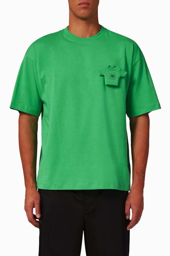 Miniature Box Logo T-shirt in Cotton-jersey, Green