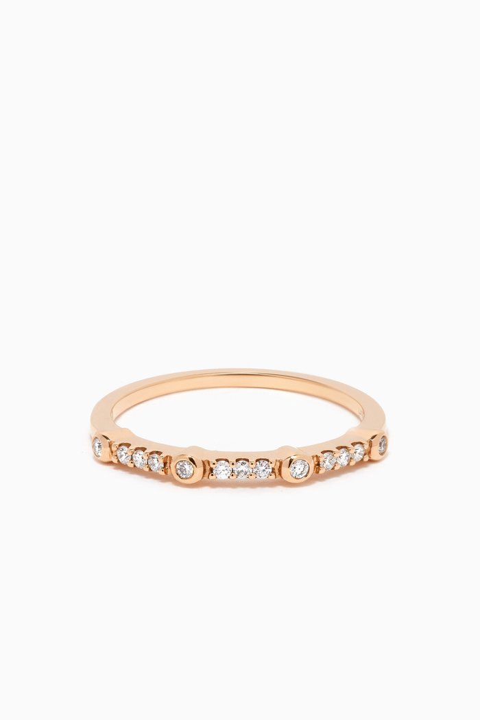 

Stackable Diamond Ring in 18kt Rose Gold
