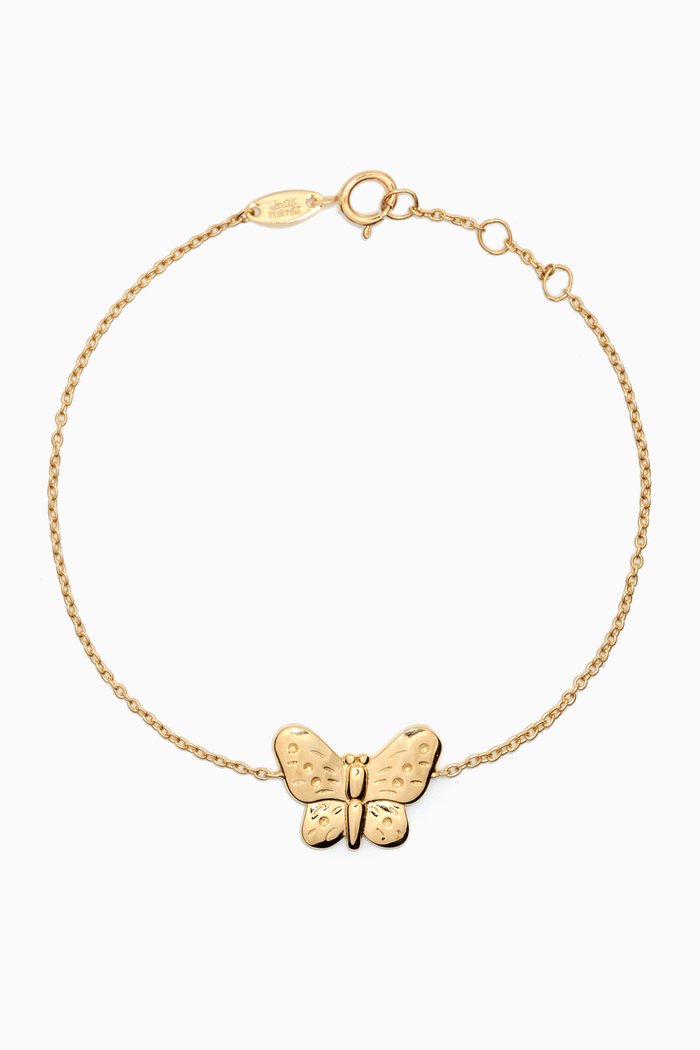 

Lydia Butterfly Bracelet in 18kt Gold, Yellow