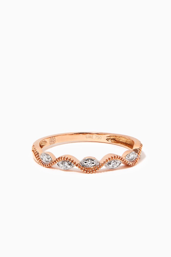 Stackable Diamond Ring in 18kt Rose Gold