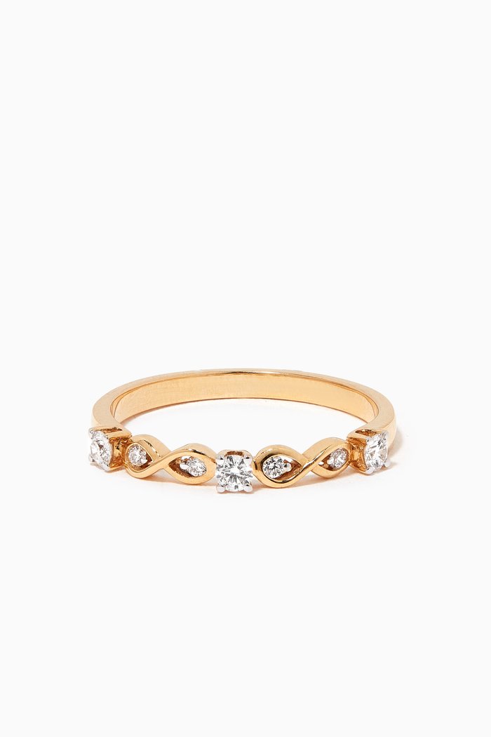 

Stackable Diamond Ring in 18kt Yellow Gold